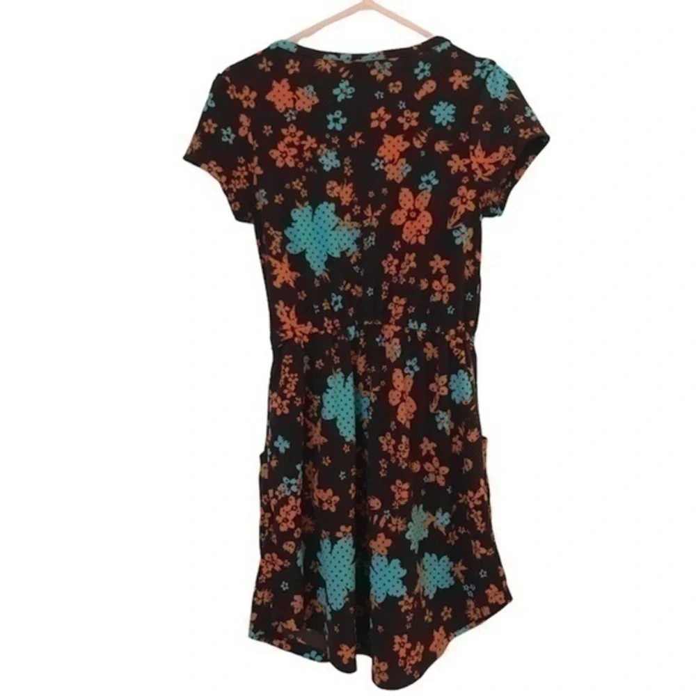LulaRoe Floral Dress Size 4 polyester/spandex